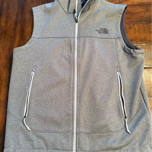 Gray medium North Face vest